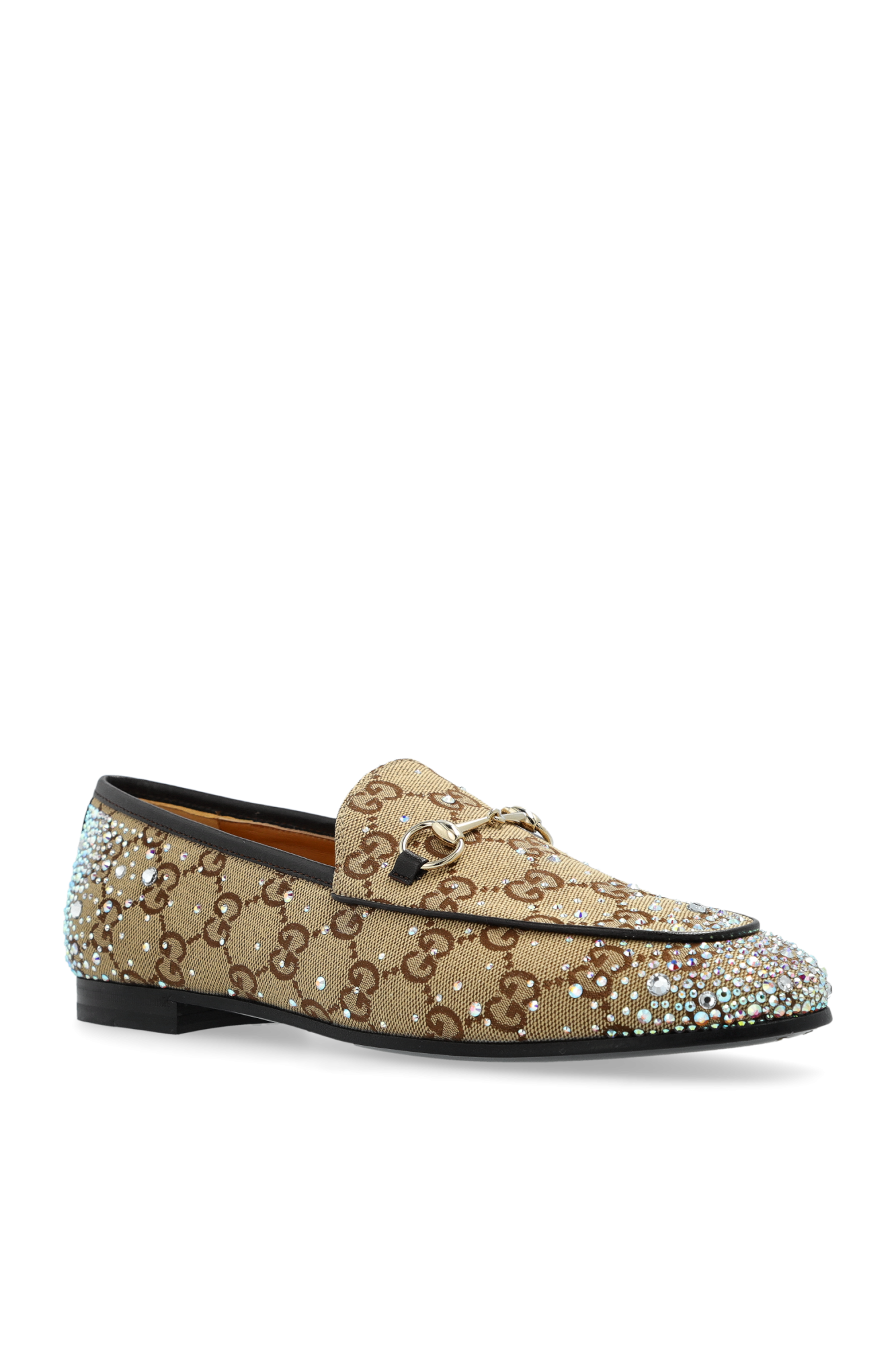 【現行品】GUCCI JORDAAN LOAFER ジャンボGG ローファー Women's Gucci Jordaan loafer with GG in black GG leather
